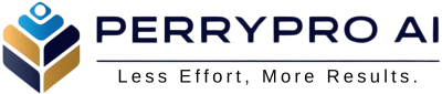 ‏‏Perry Pro AI Logo (Clean White) - עותק